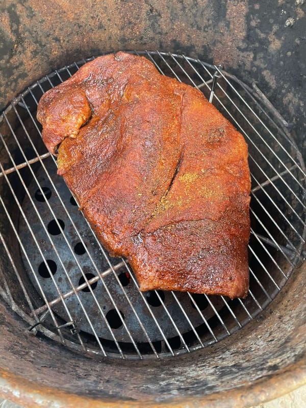 Brisket cooking